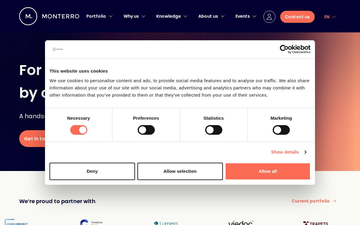 Monterro Growth website preview
