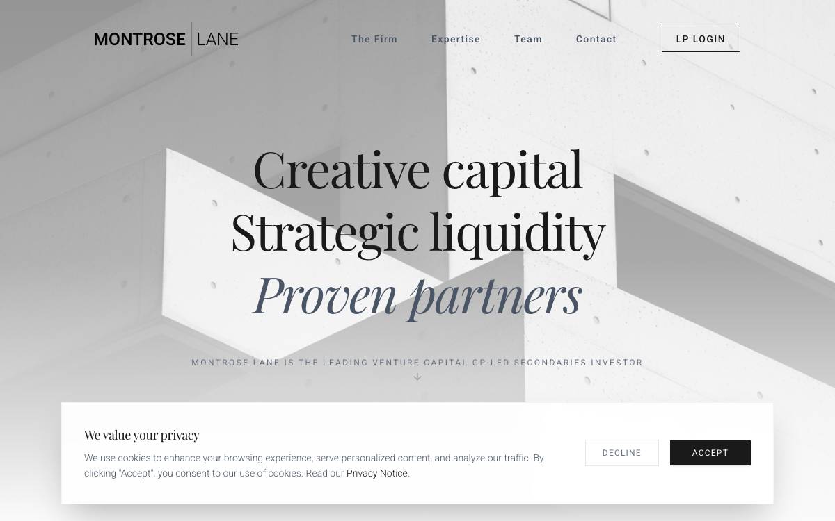 Montrose Lane website preview