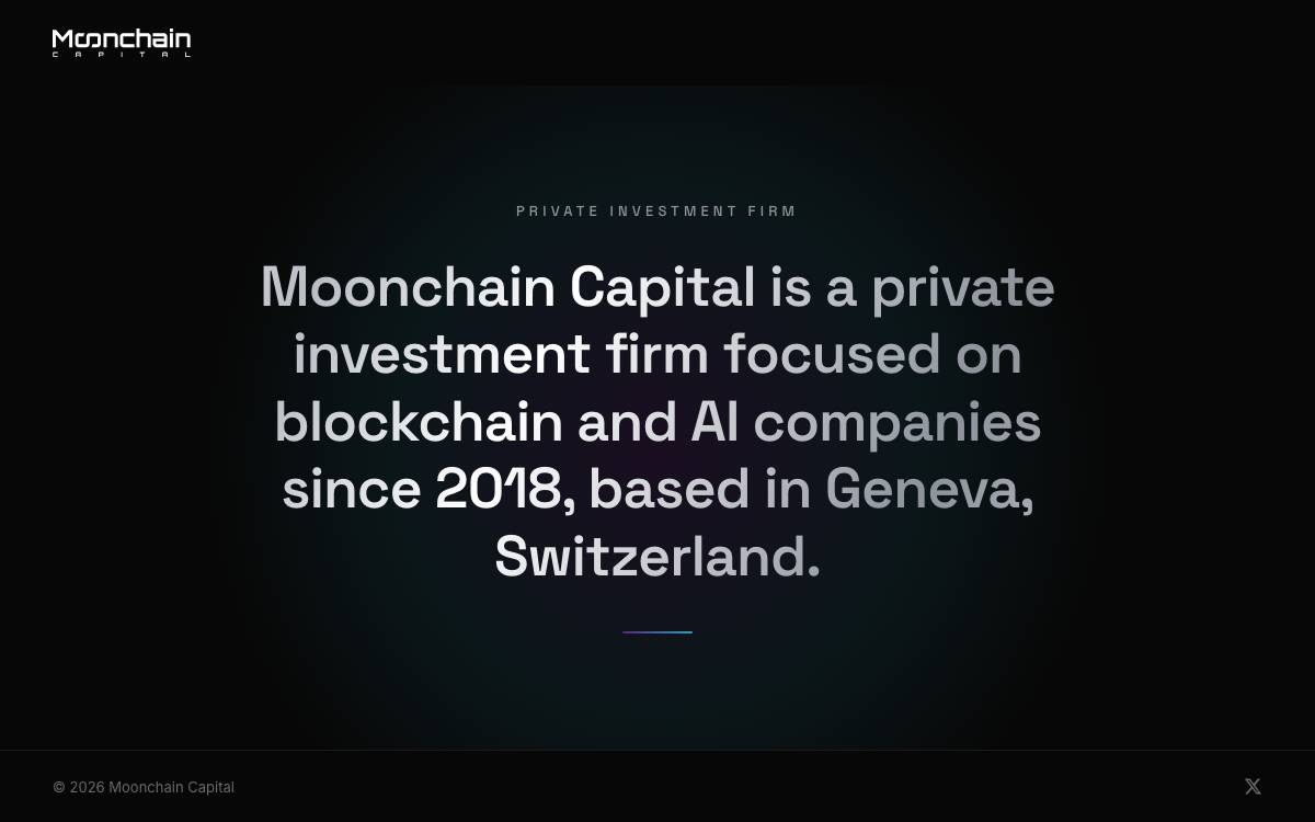 Moonchain Capital website preview