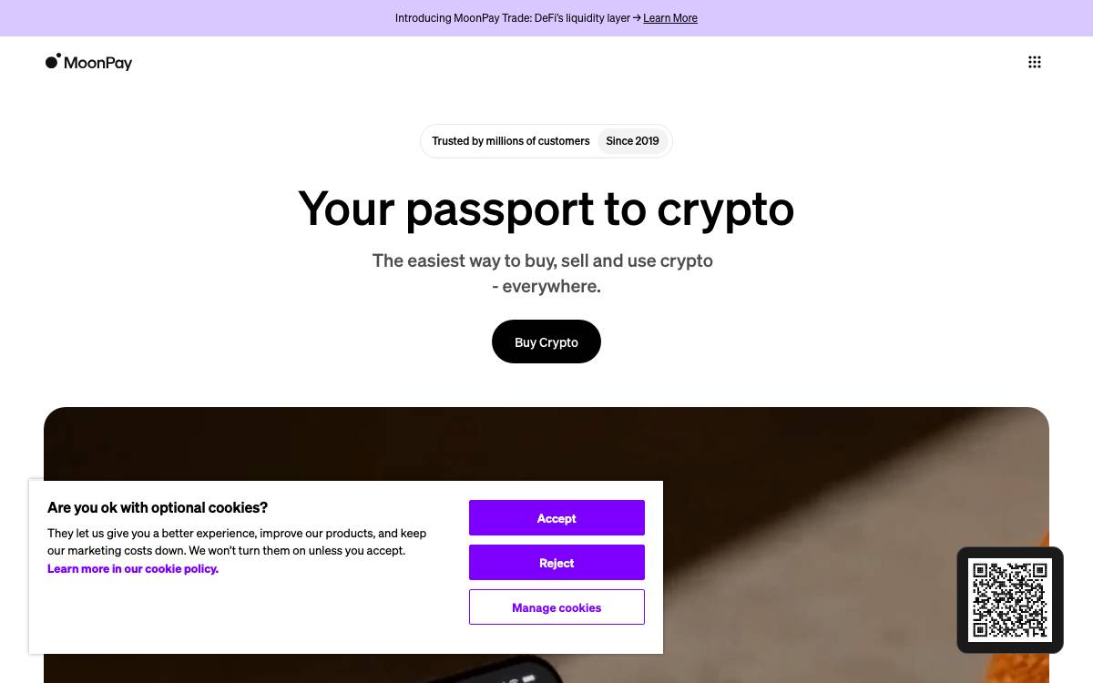 MoonPay website preview