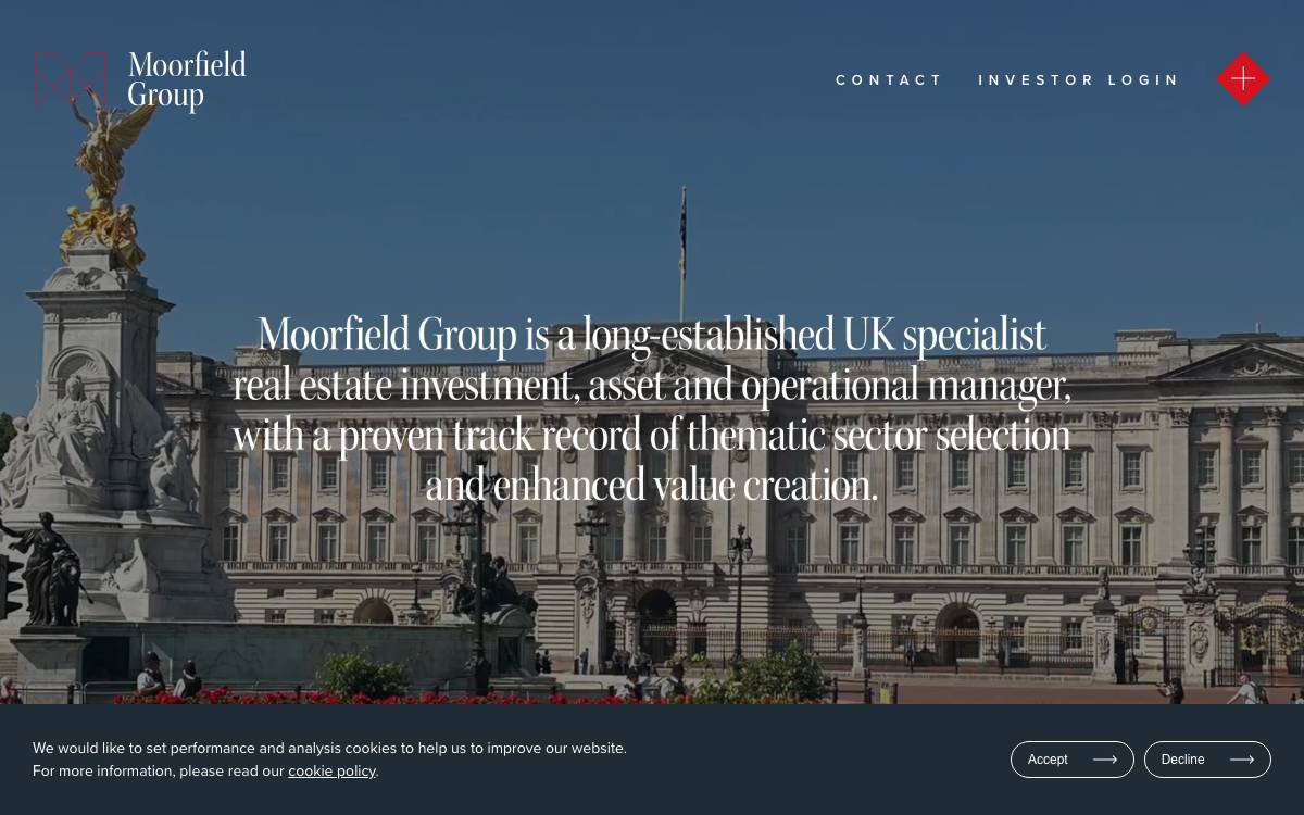 Moorfield Group website preview