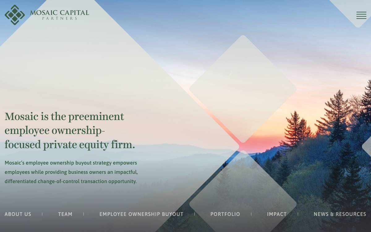 Mosaic Capital Partners website preview