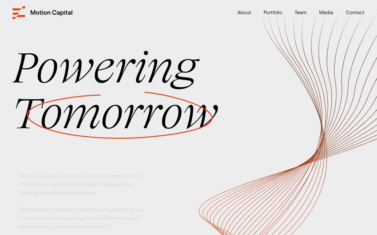 Motion Capital website preview