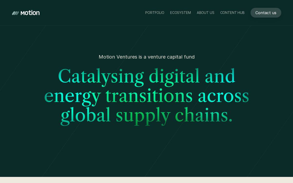 Motion Ventures website preview