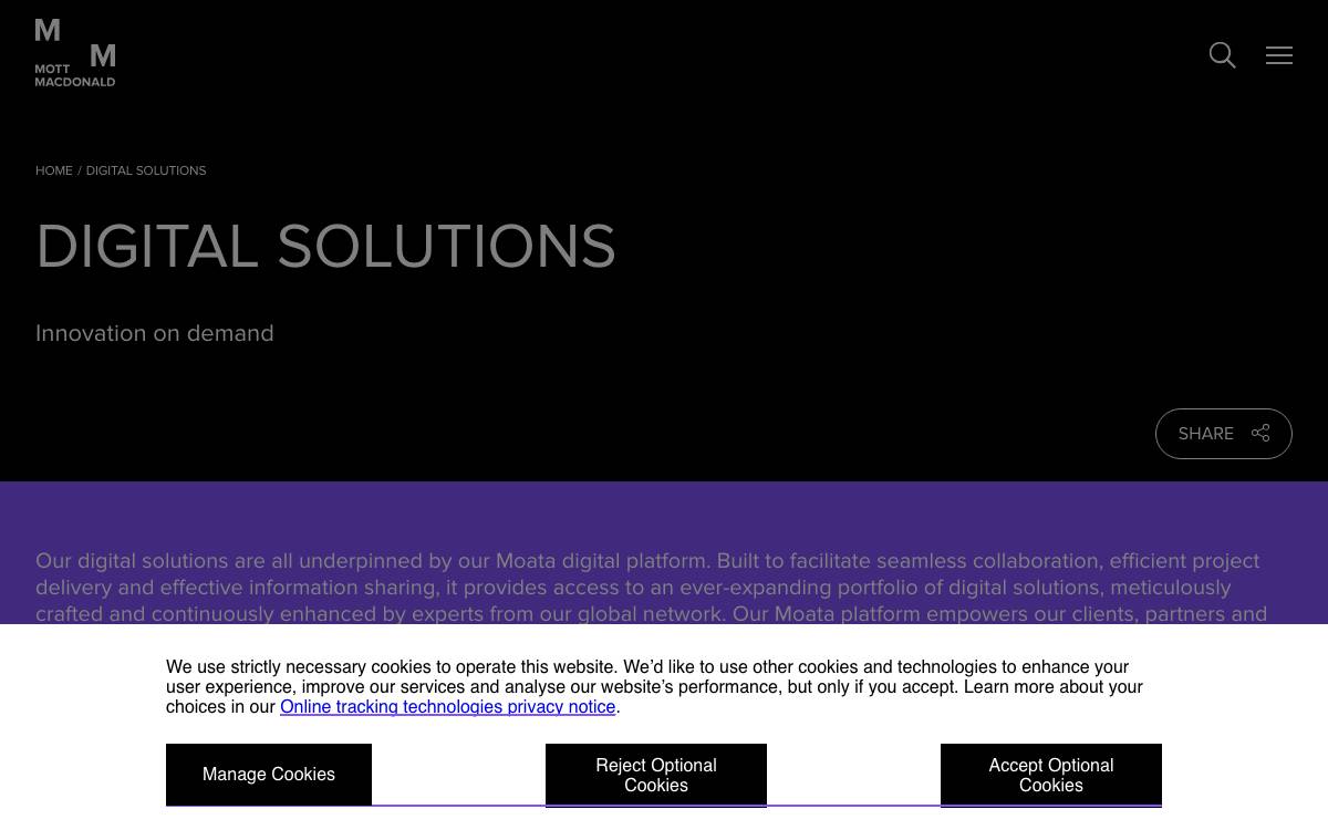 Mott MacDonald Ventures website preview