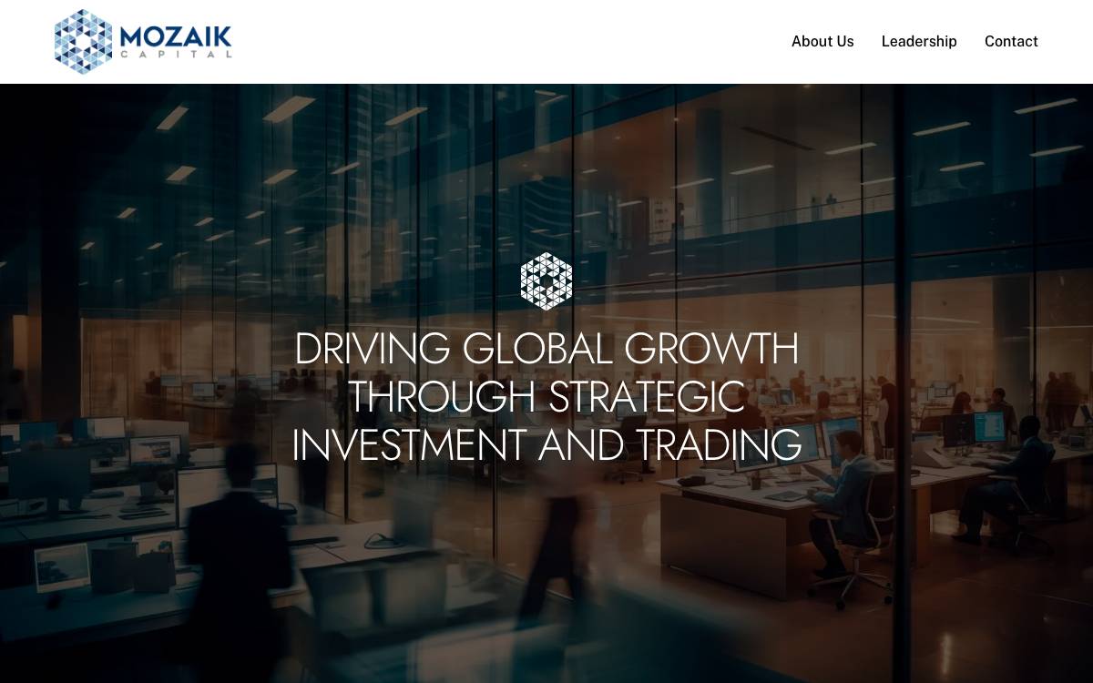 Mozaik Capital website preview