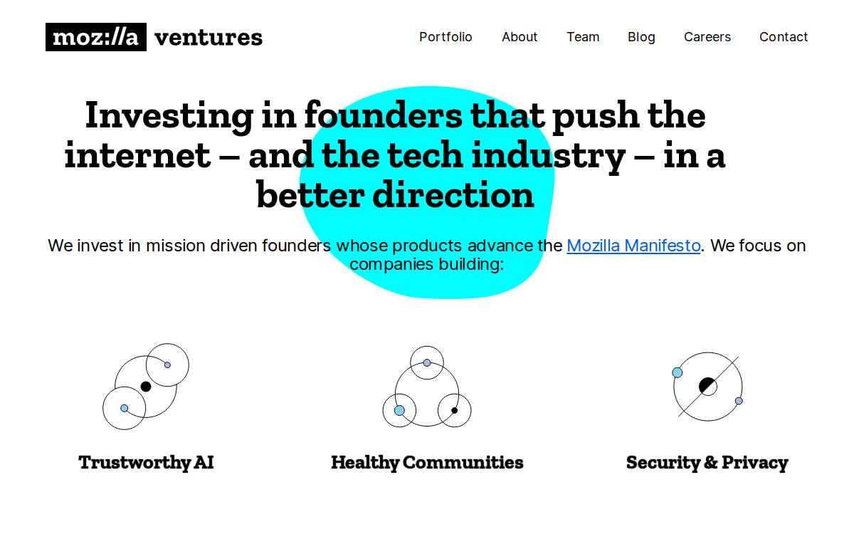 Mozilla Ventures website preview