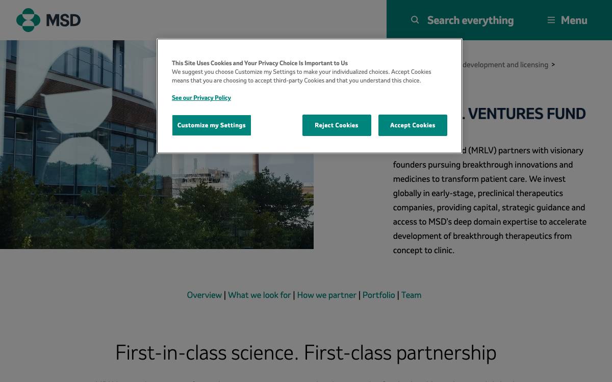 MRL Ventures Fund website preview