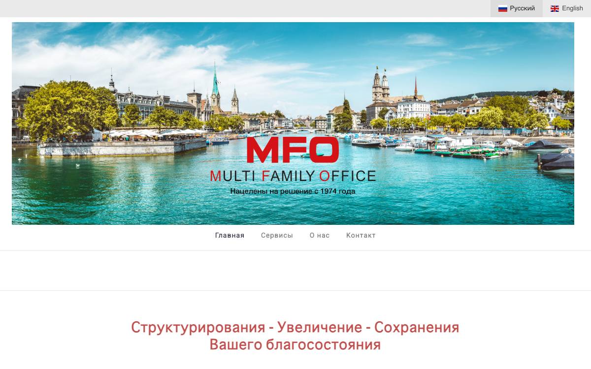 Multi Family Office Services (Headline Ltd.) website preview