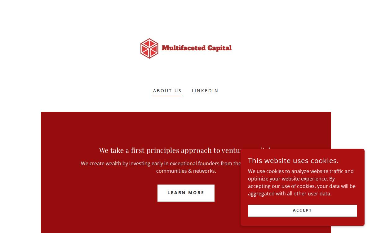 Multifaceted Capital website preview