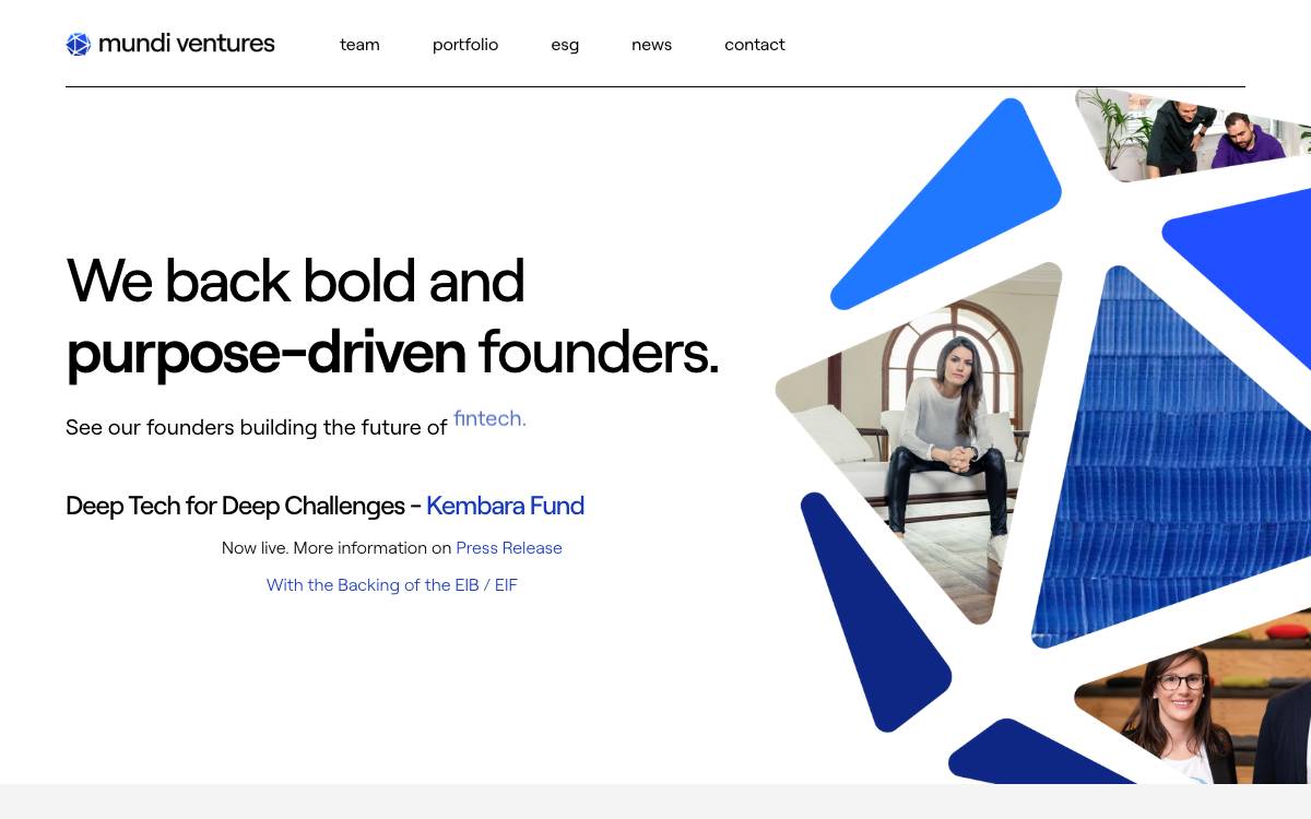 Mundi Ventures website preview