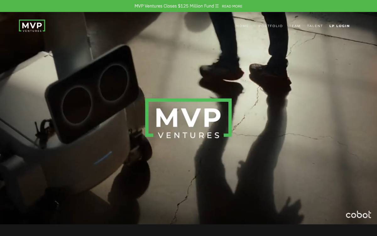 MVP Ventures website preview