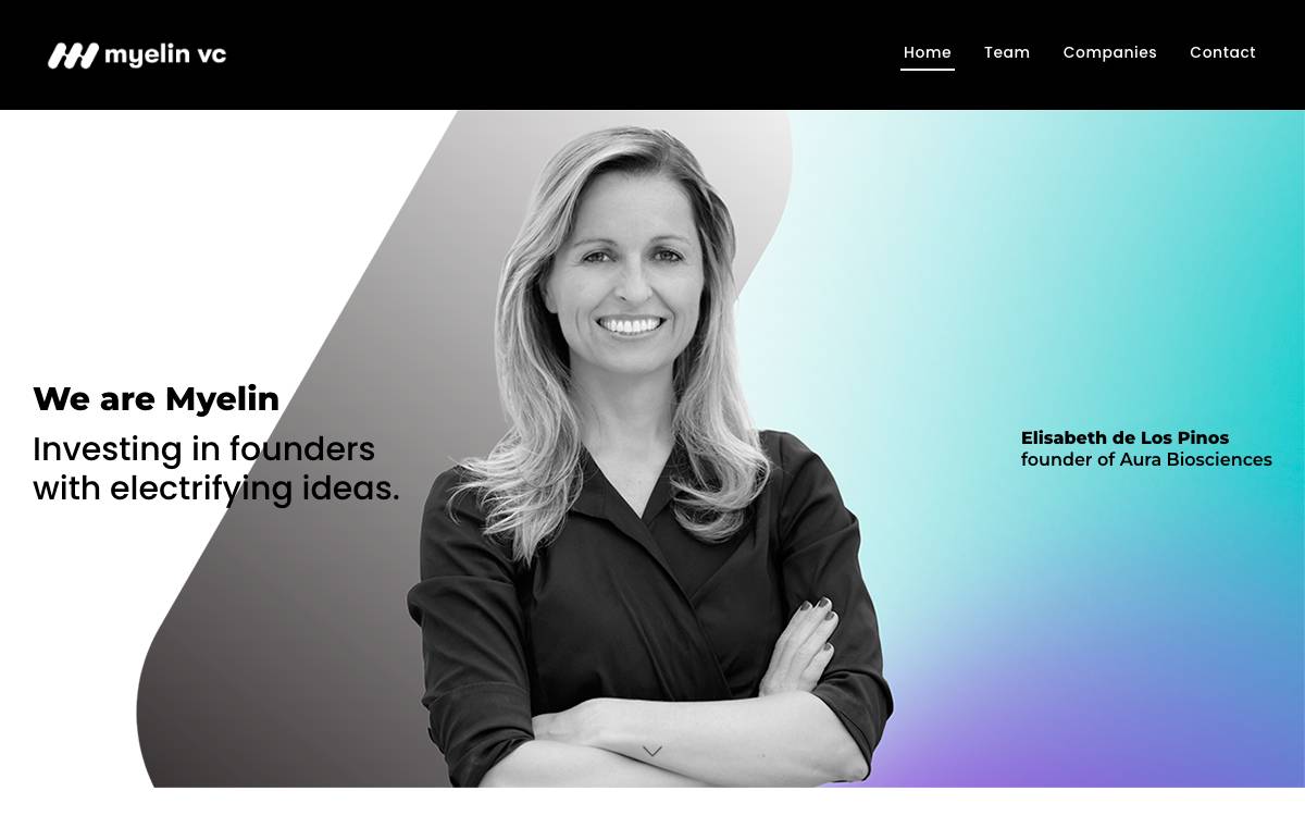 Myelin VC website preview