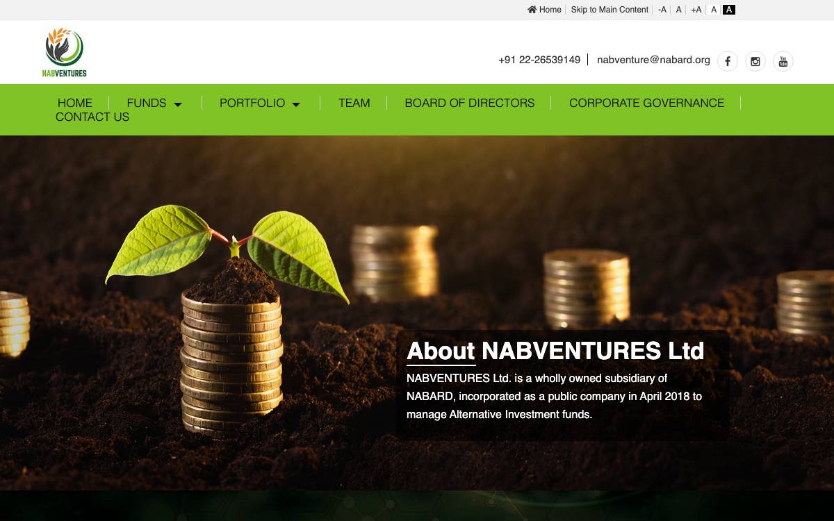 Nabventures website preview