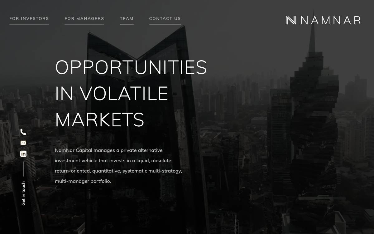 NamNar Capital website preview