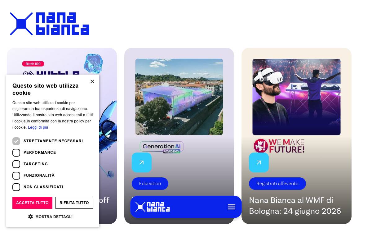 Nana Bianca website preview