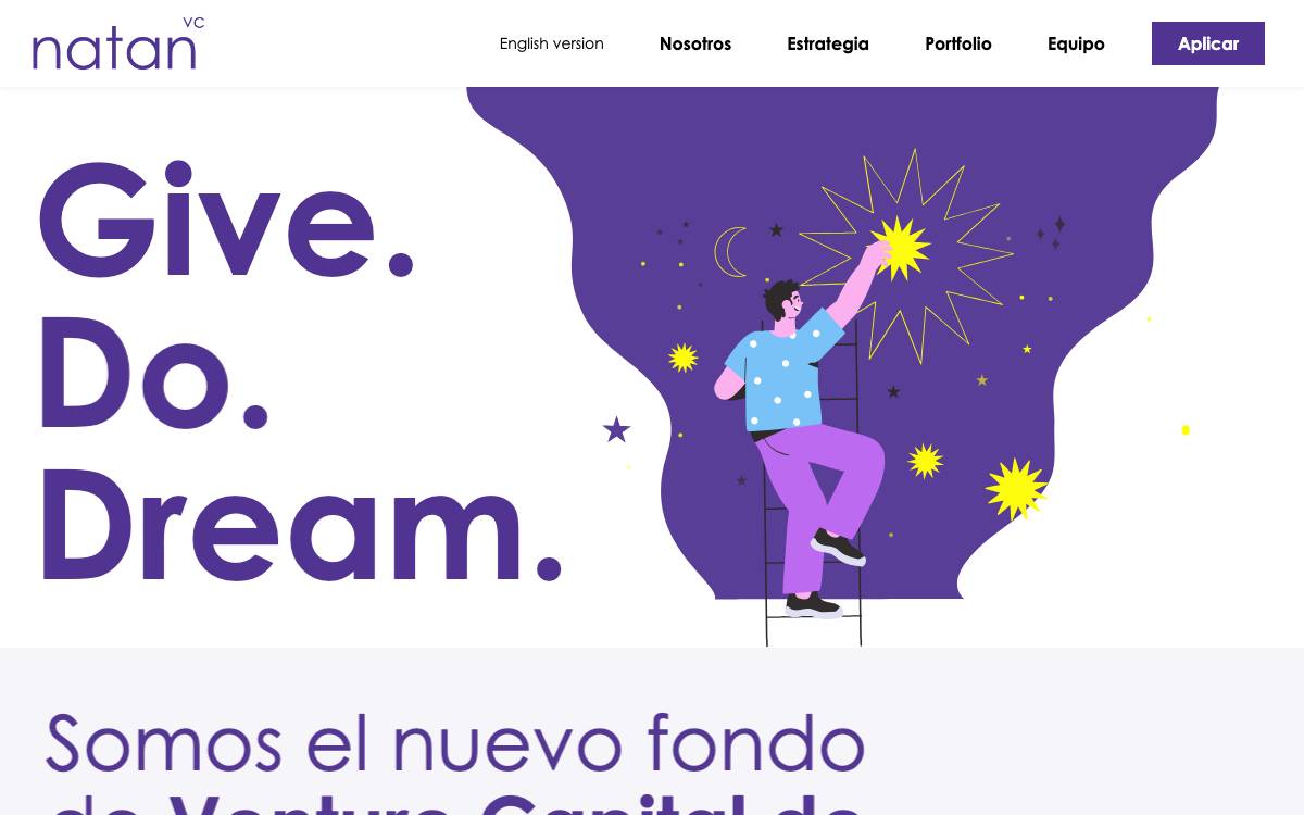 Natan VC website preview