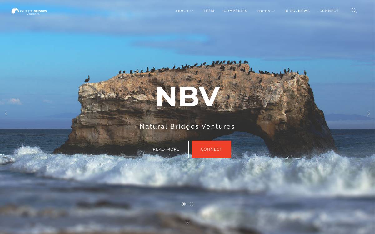 Natural Bridges Ventures (NBV) website preview