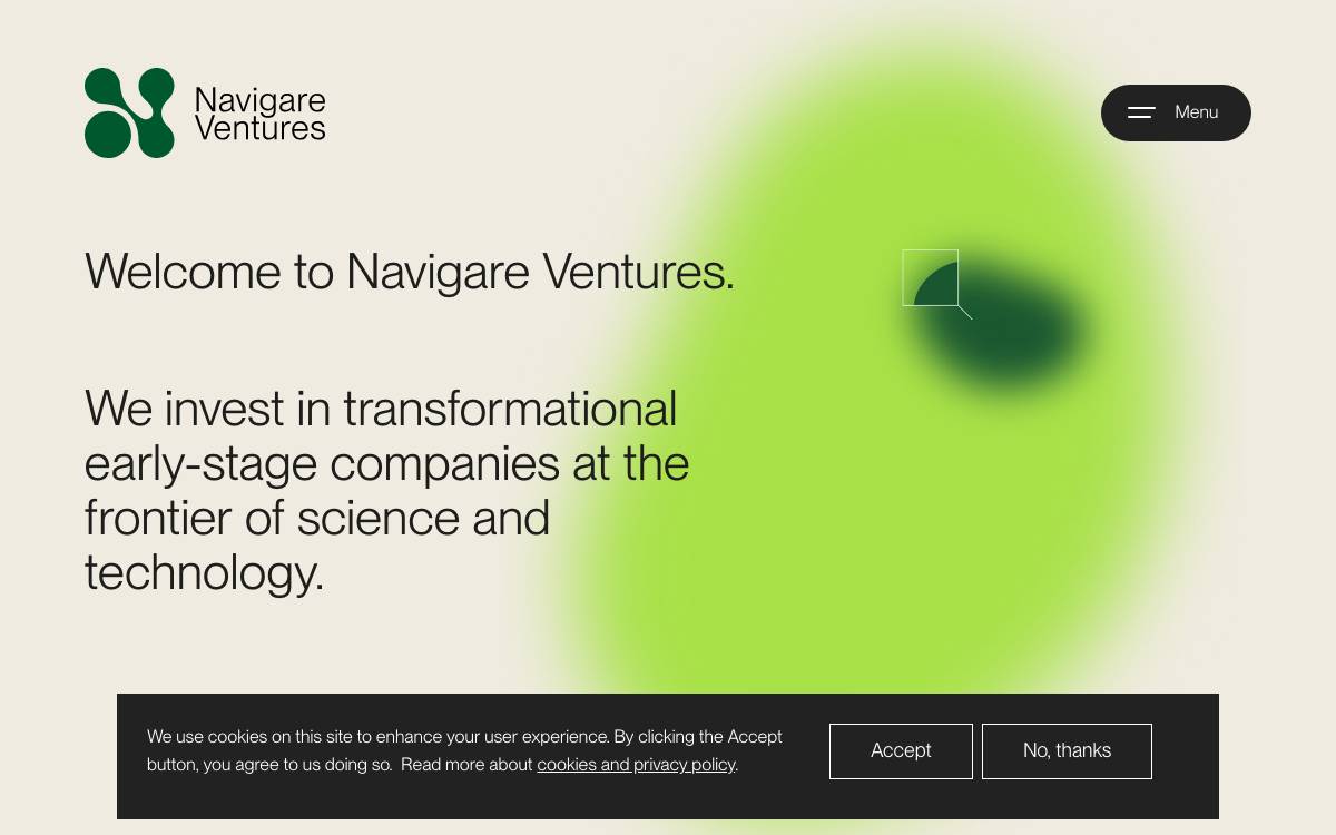 Navigare Ventures website preview