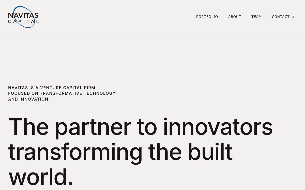 Navitas Capital website preview