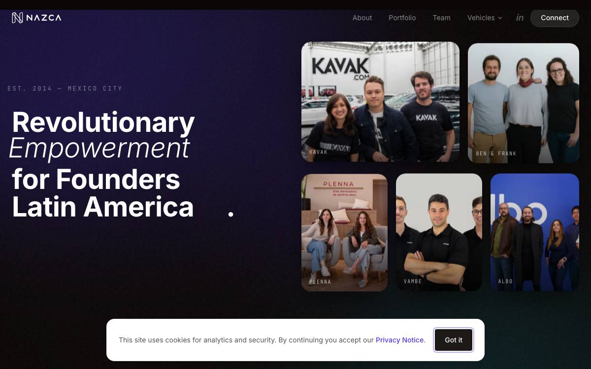 Nazca website preview
