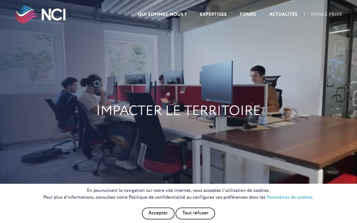 NCI Gestion website preview