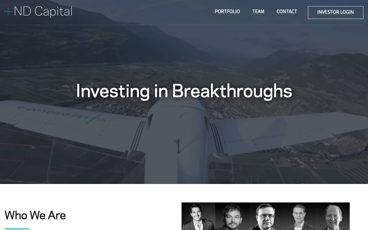 +ND Capital website preview
