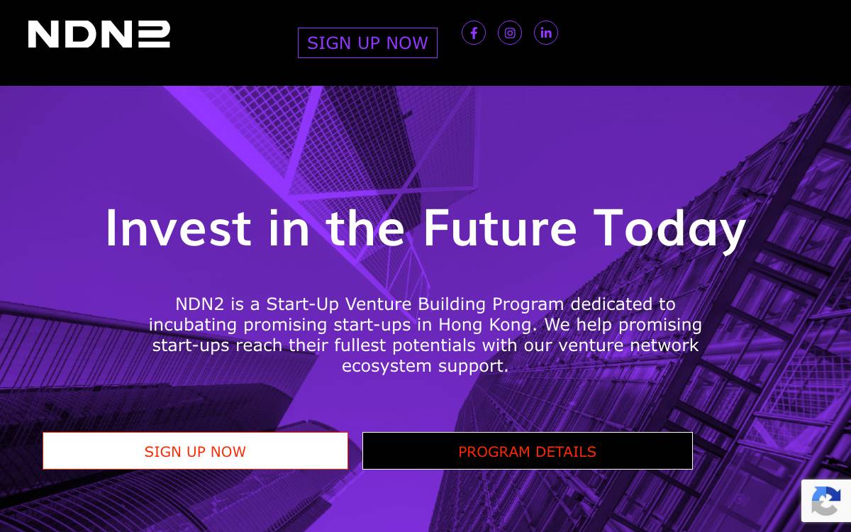 NDN2 vision fund website preview