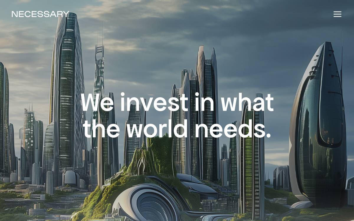Necessary Ventures website preview