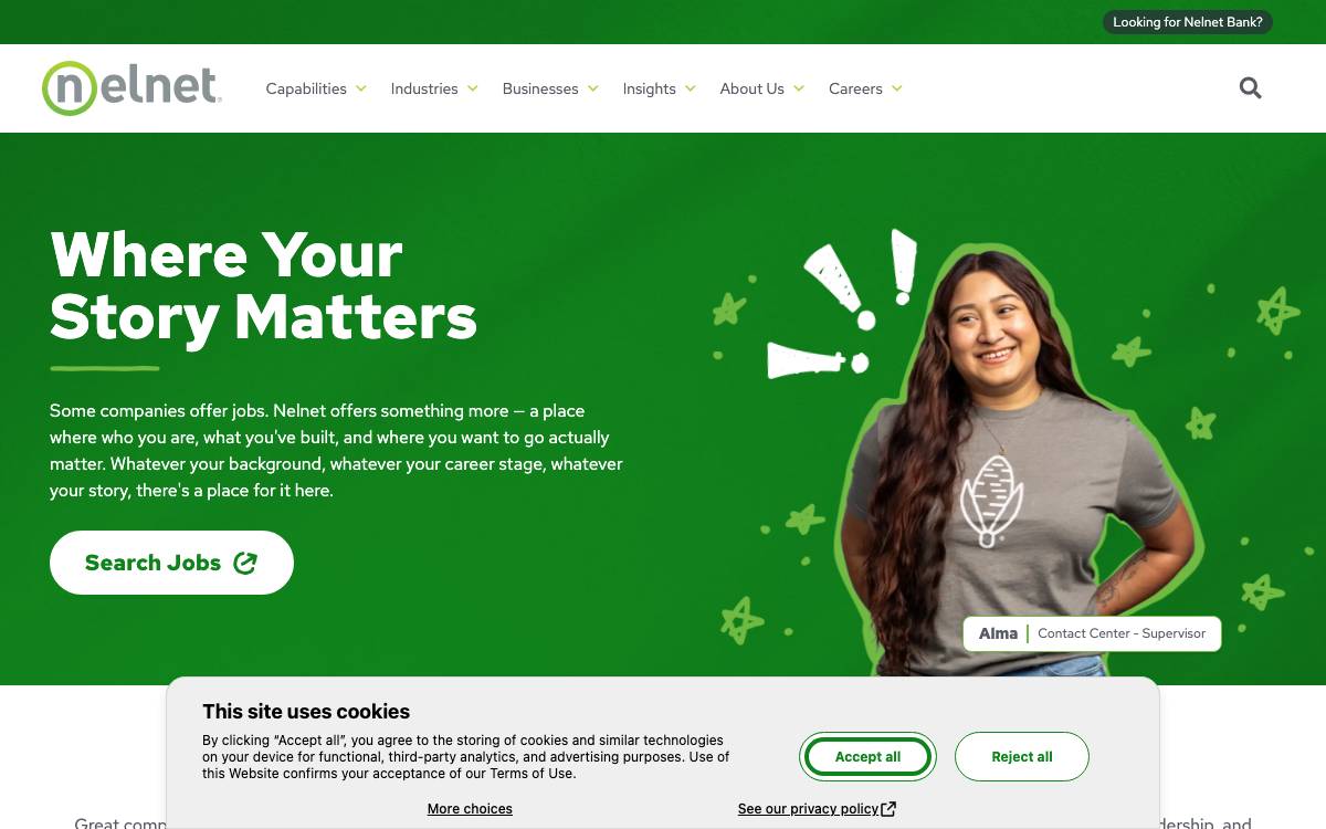 Nelnet website preview