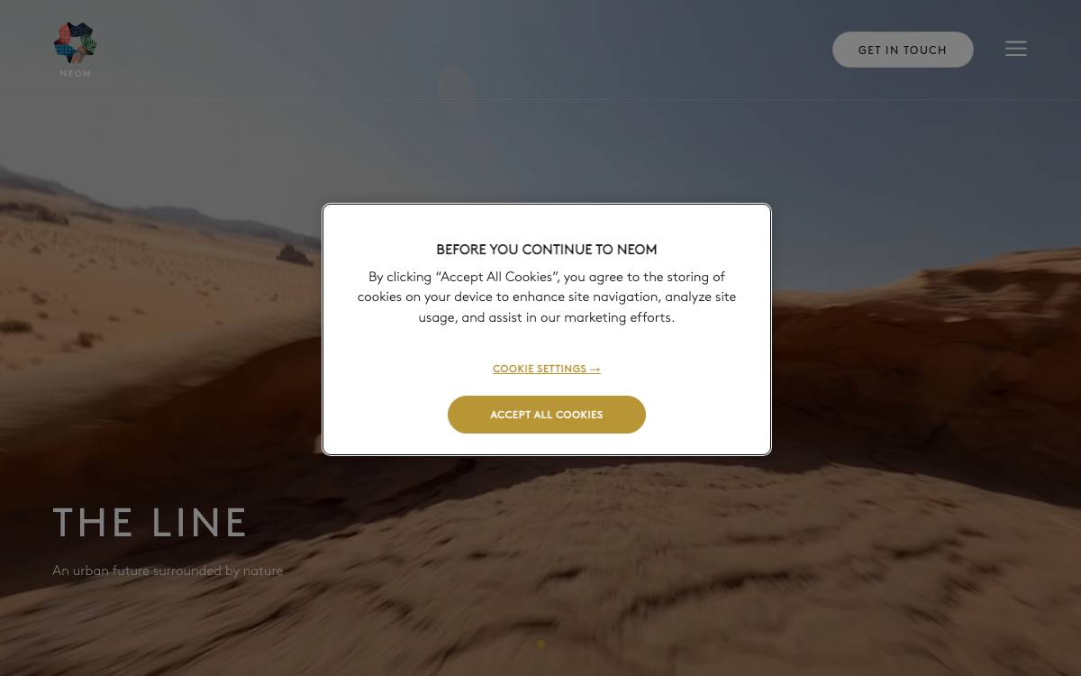 NEOM website preview