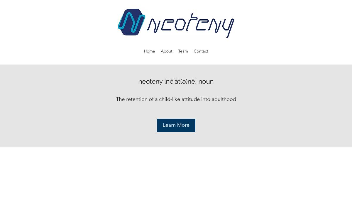 Neoteny website preview