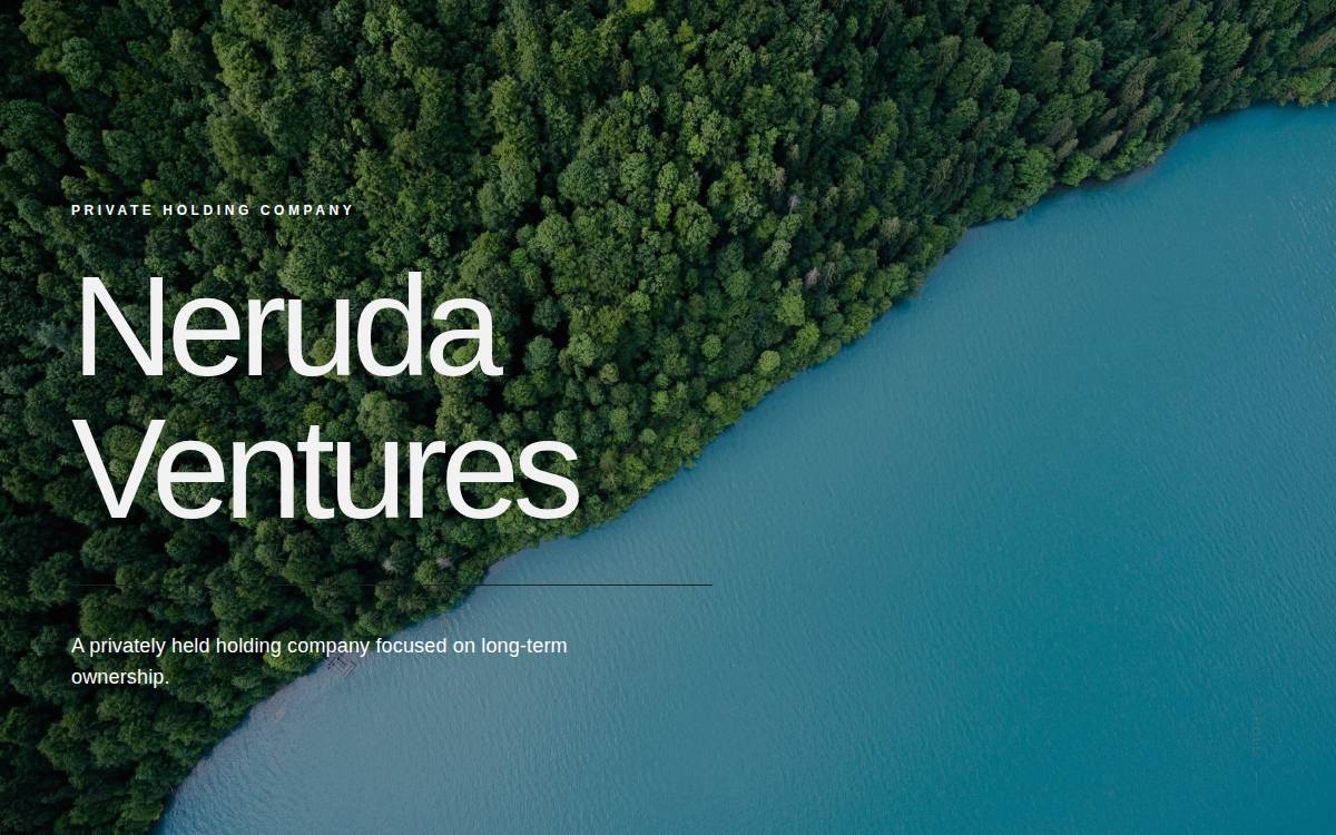 Neruda Ventures website preview
