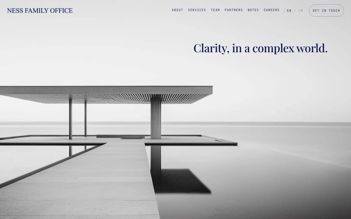 NESS Family Office website preview