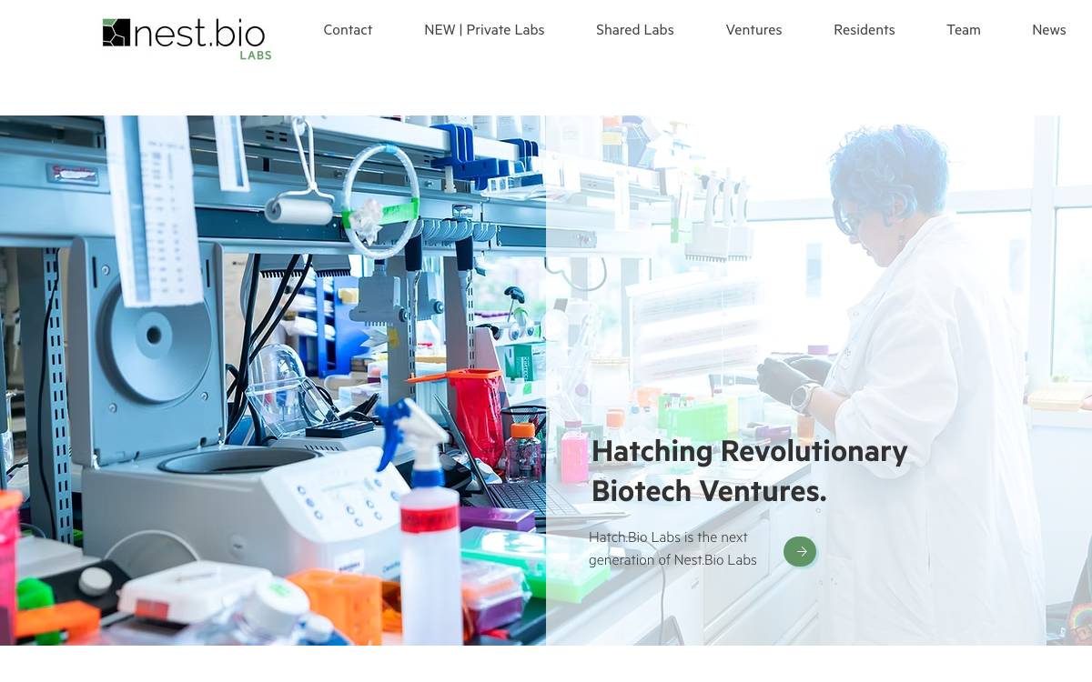 Nest.Bio Ventures website preview