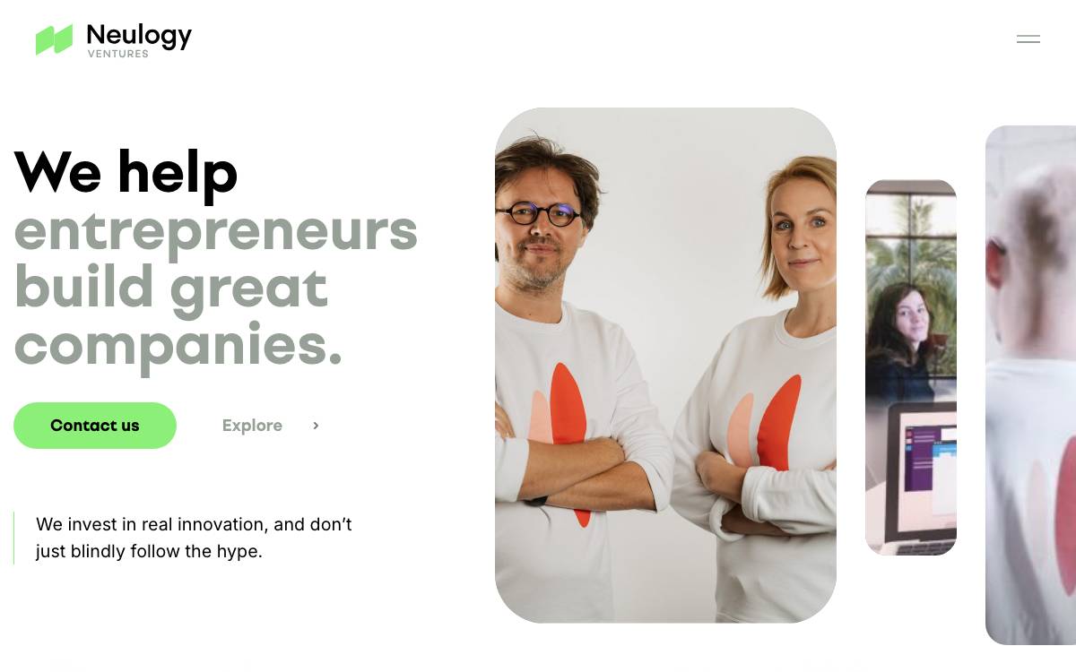 Neulogy Ventures website preview