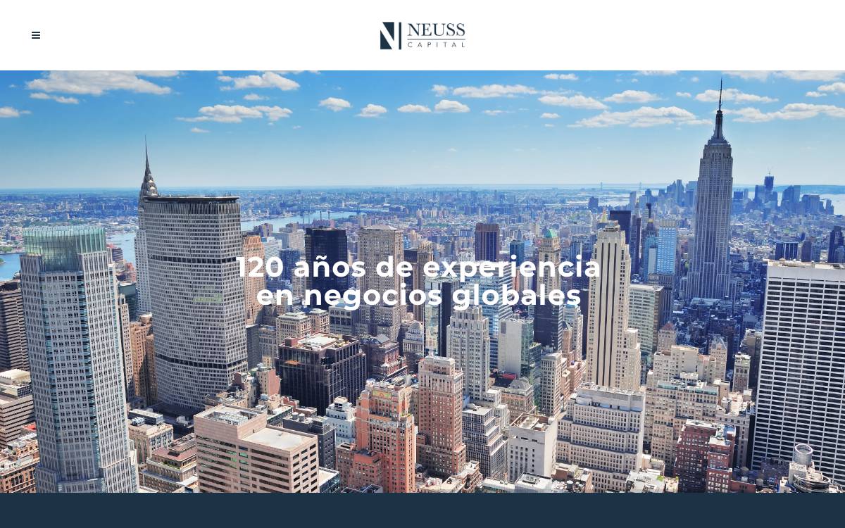 Neuss Capital website preview