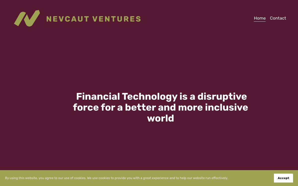 Nevcaut Ventures website preview