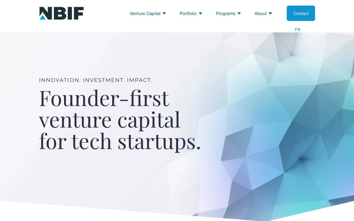 New Brunswick Innovation Foundation website preview