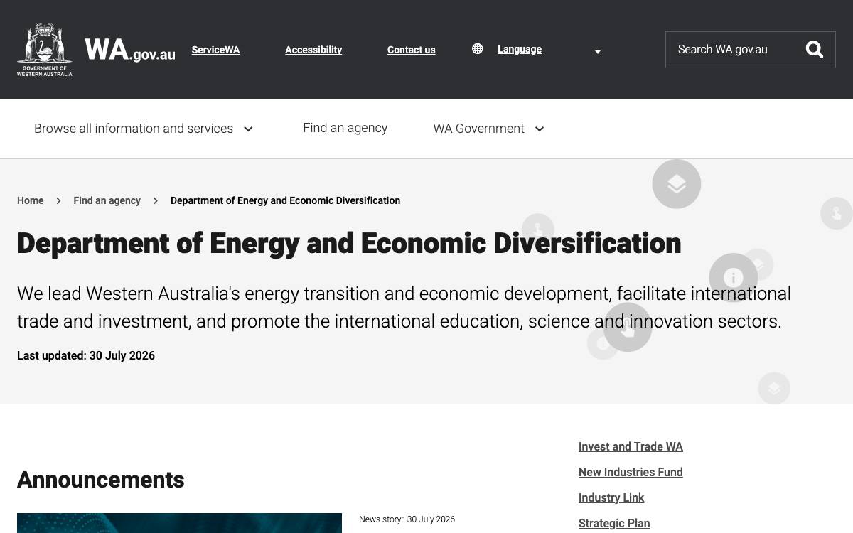 New Industries and Innovation Fund website preview