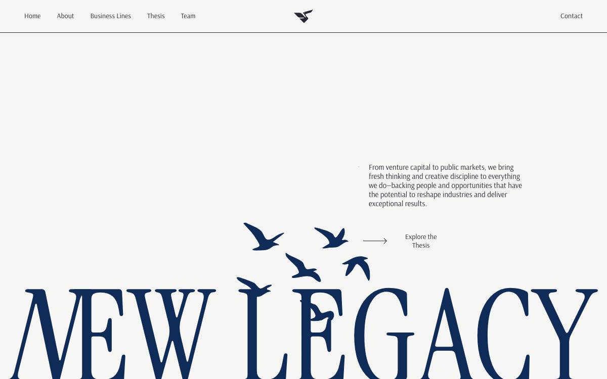 New Legacy website preview