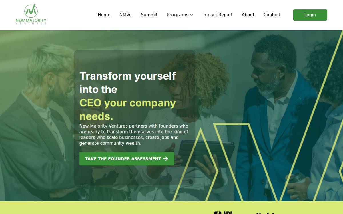 New Majority Ventures website preview