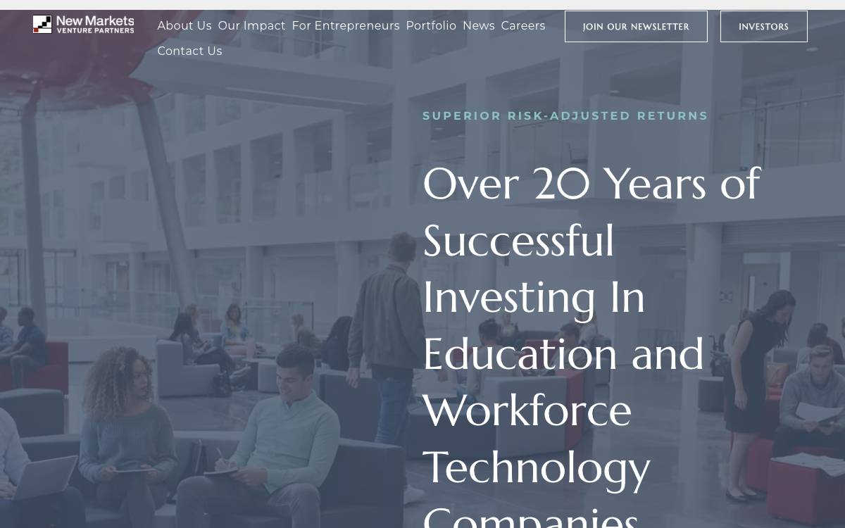 New Markets Venture Partners website preview