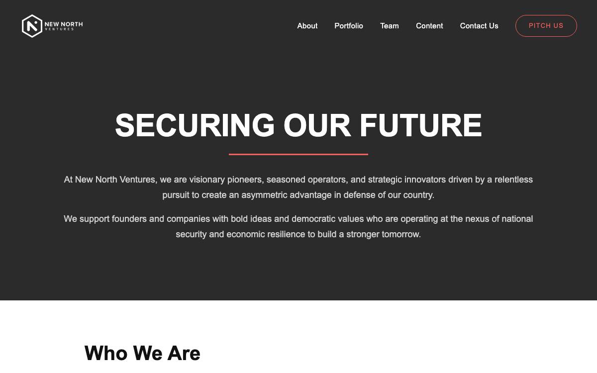 New North Ventures website preview