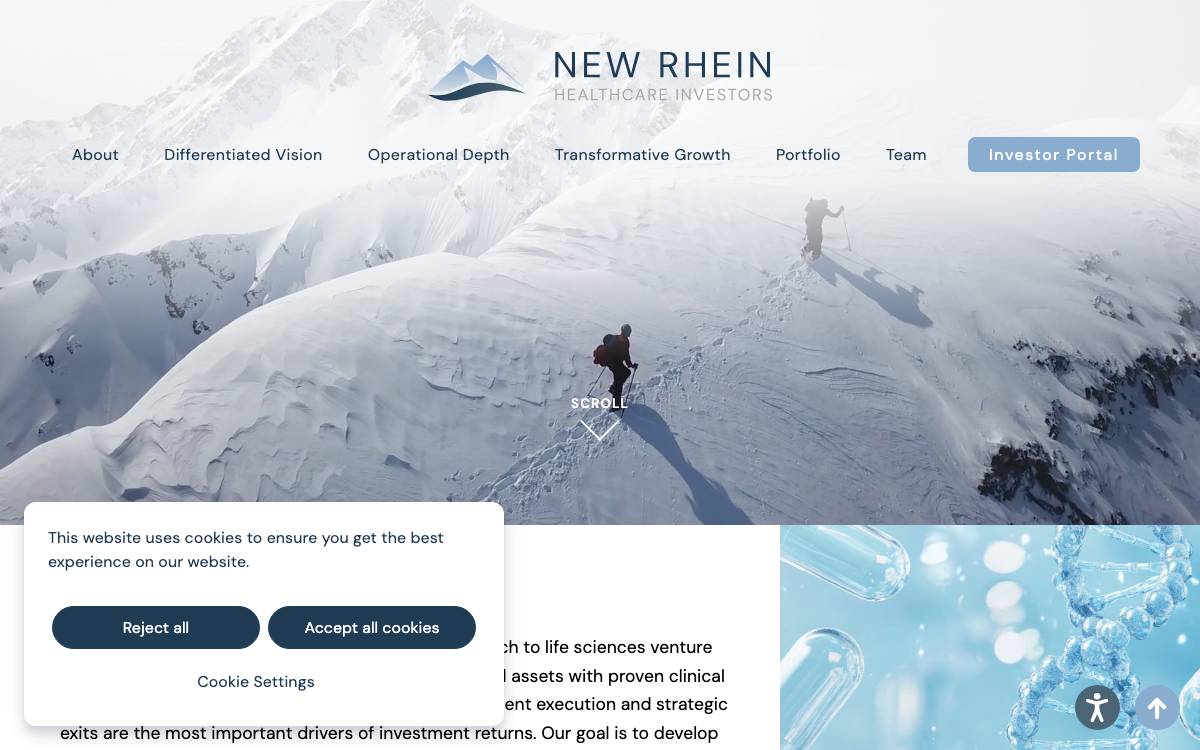 New Rhein Healthcare Investors, LLC website preview