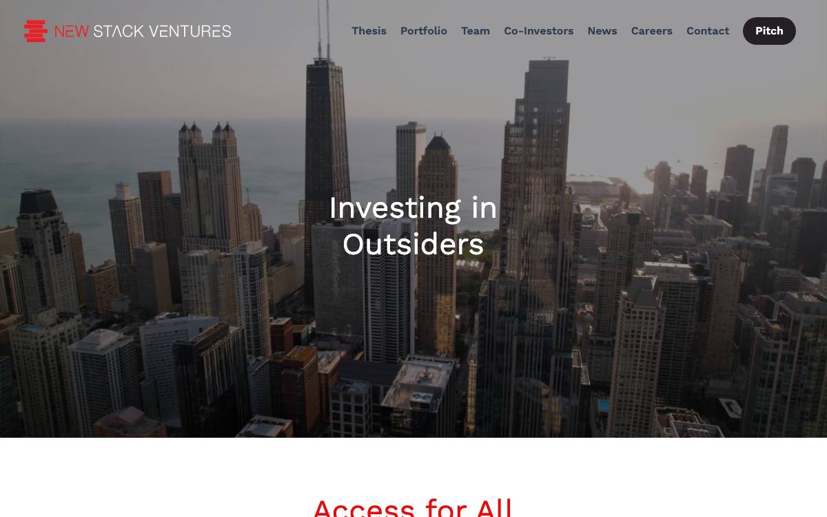 New Stack Ventures website preview