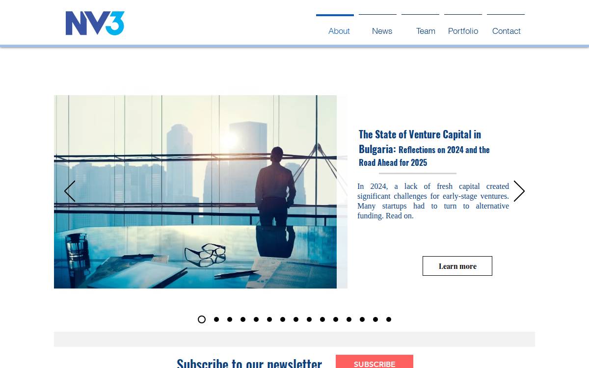 New Vision 3 website preview