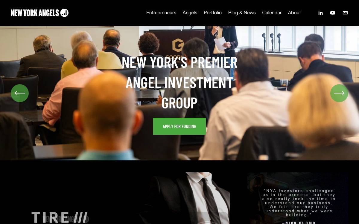 New York Angels website preview