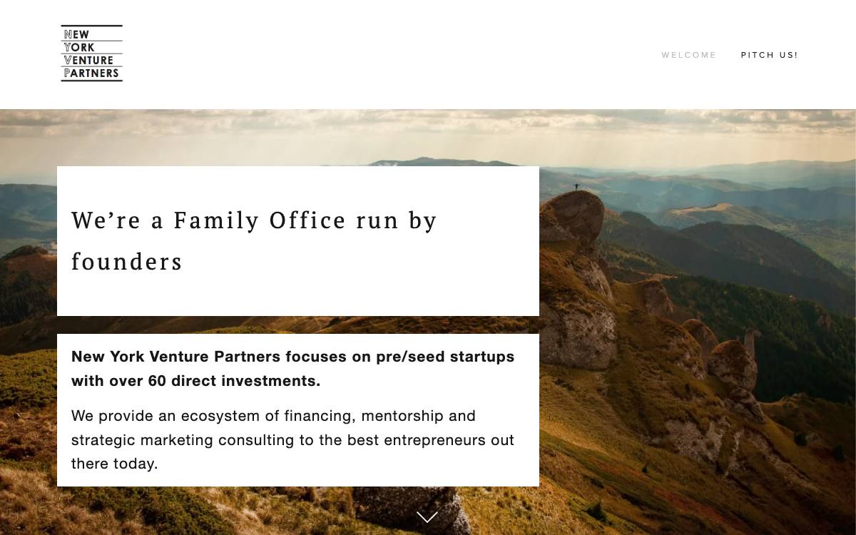 New York Venture Partners website preview