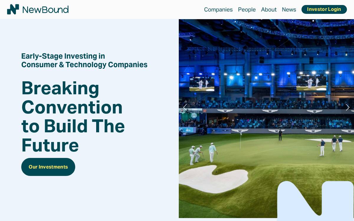 NewBound Ventures website preview